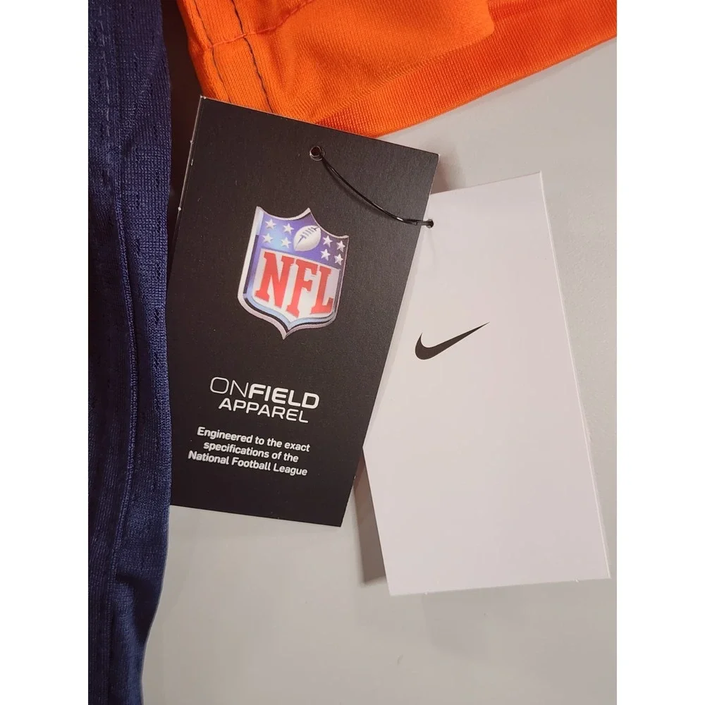 NEW! Russell Wilson #3 Denver Broncos On-Field Game NFL NIKE Jersey Orange XXL